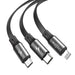 Kабел 3в1 Baseus Rapid USB към Type - C / Lightning