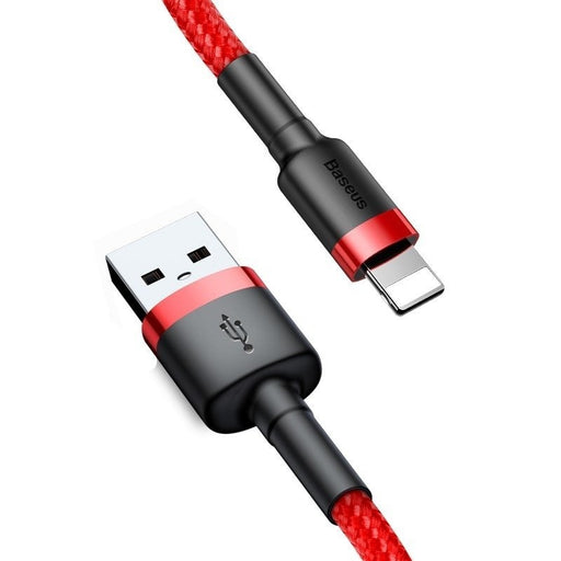 Кабел Baseus Cafule USB Lightning 1.5A 2m червен