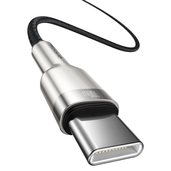 Кабел Baseus Cafule USB - C към 100W 1m черен