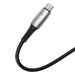 Кабел Baseus USB към Type - C LED 66W 6A 1m черен