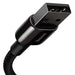 Кабел Baseus Tungsten Gold USB към Lightning 2.4A 1m черен