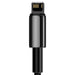 Кабел Baseus Tungsten Gold USB към Lightning 2.4A 1m черен