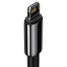 Кабел Baseus Tungsten Gold USB към Lightning 2.4A 2m черен