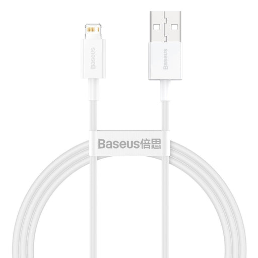 Кабел Baseus Superior Series USB към Lightning 2.4A 1m бял