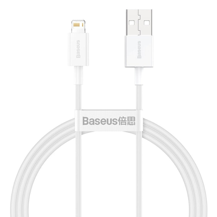 Кабел Baseus Superior Series USB към Lightning 2.4A 1m бял