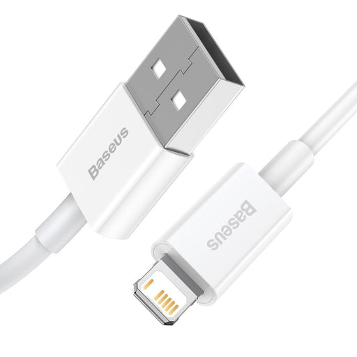 Кабел Baseus Superior Series USB към Lightning 2.4A 1m бял