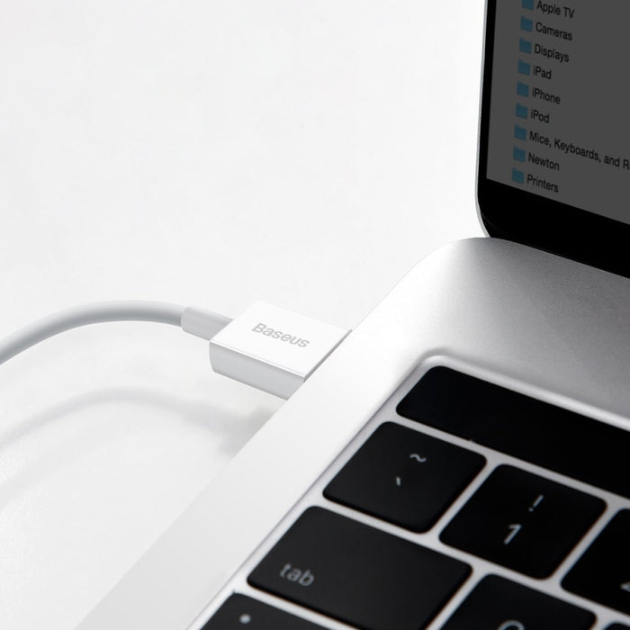 Кабел Baseus Superior Series USB към USB - C 66W 2m бял