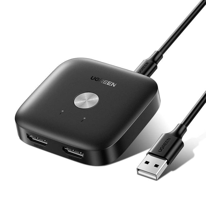 UGREEN CM333 Превключвател 2в1 HDMI 2.0 4K (черен)