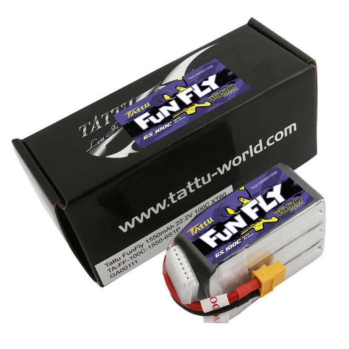 Батерия Tattu Funfly 1550mAh 22.2V 100C 6S1P XT60