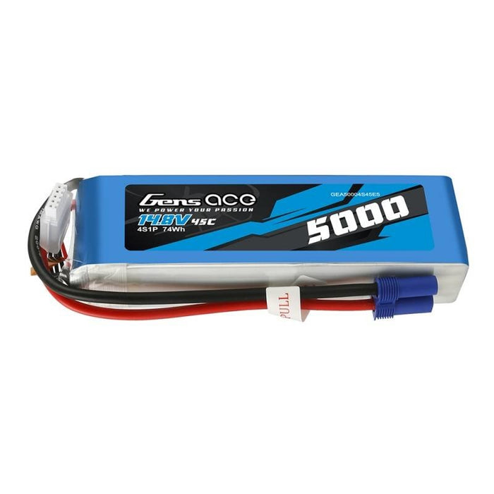 Батерия Gens Ace 5000mAh 14.8V 45C 4S1P