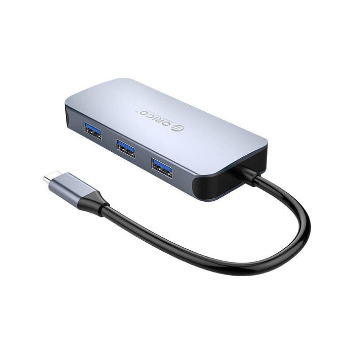 Хъб 6в1 Orico HDMI 4K 3x USB 3.0 RJ45 USB - C PD 100W