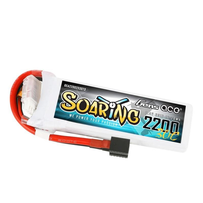 Батерия Gens Ace Soaring 2200mAh 7.4V 30C 2S1P