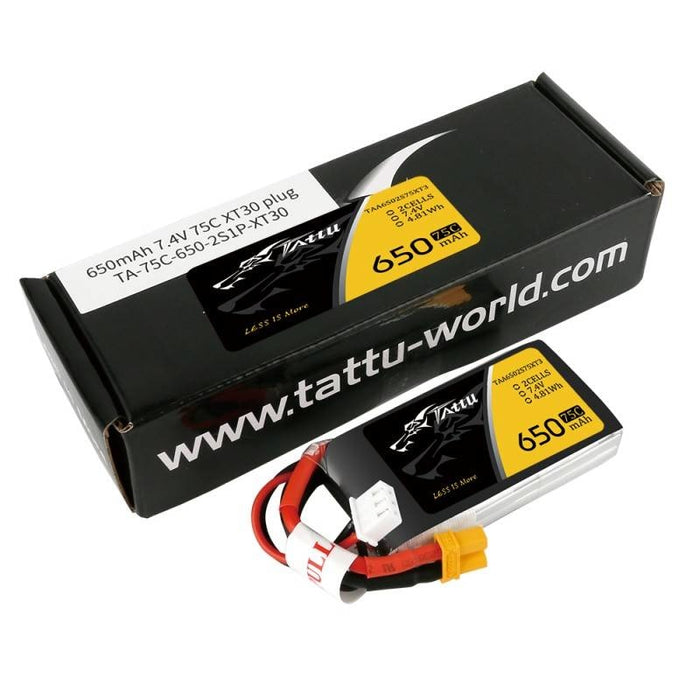 Батерия Tattu 650mAh 7.4V 75C 2S1P