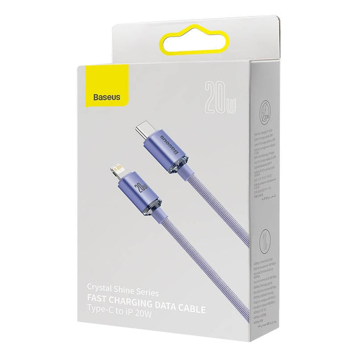 Кабел Baseus Crystal Shine USB - C към Lightning