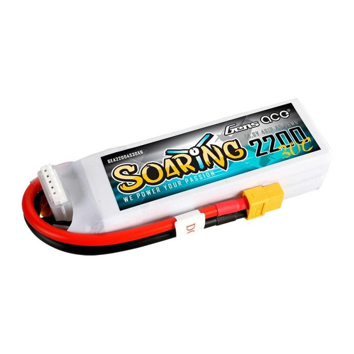 Батерия GensAce Soaring LiPo 2200mAh 14.8V 30C 4S1P