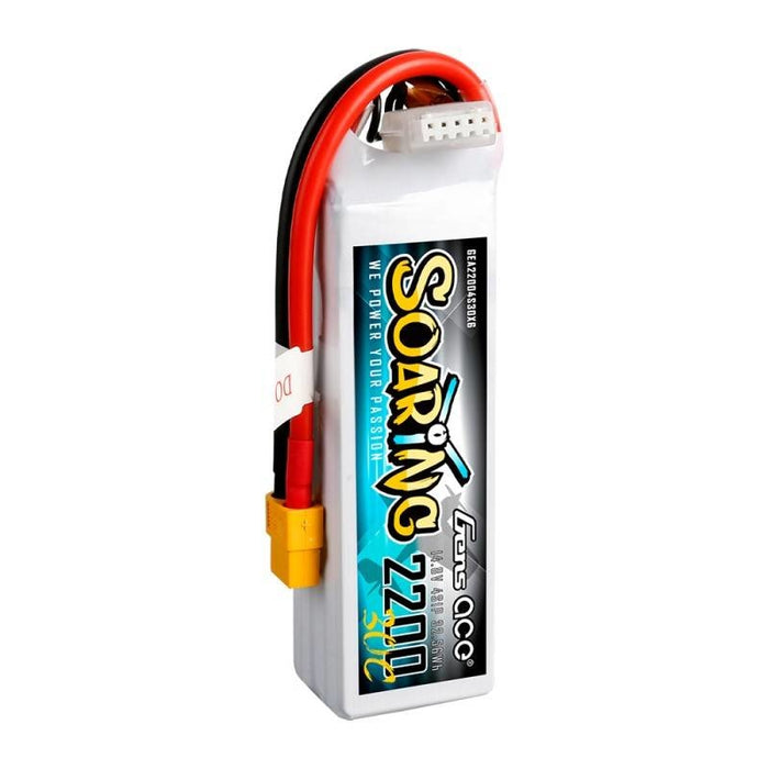 Батерия GensAce Soaring LiPo 2200mAh 14.8V 30C 4S1P