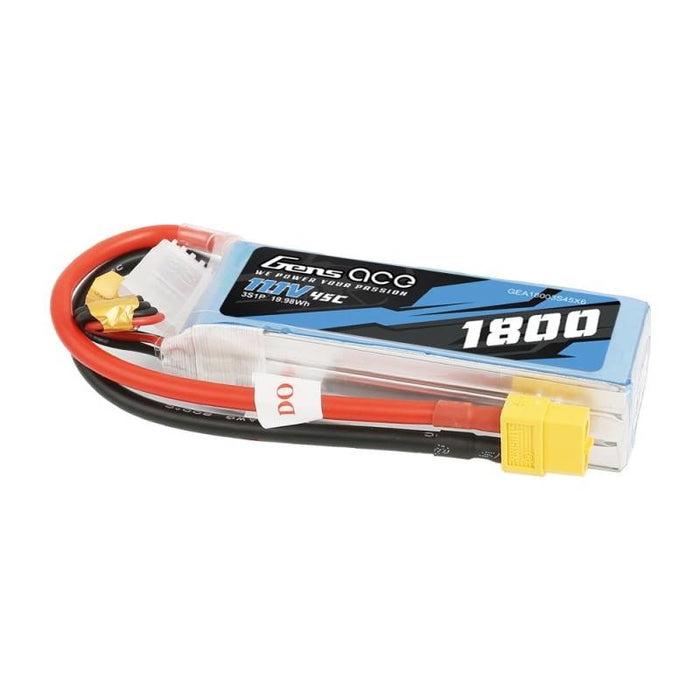 Батерия GensAce LiPo 1800mAh 11.1V 45C 3S1P XT60