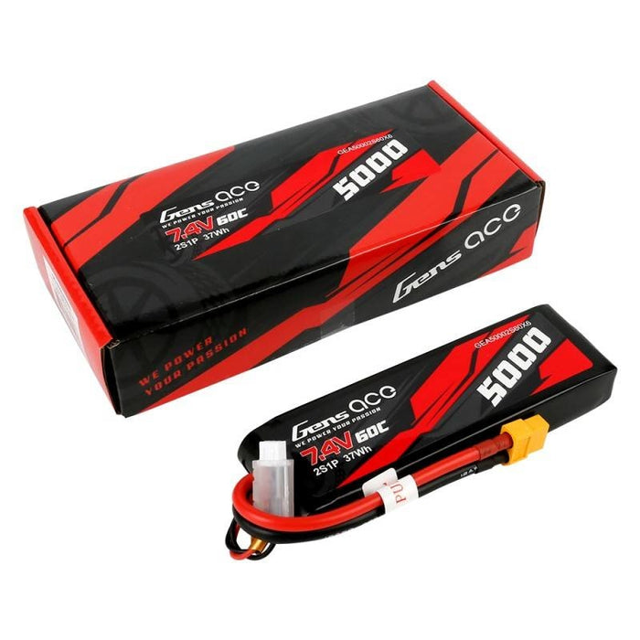 Батерия Gens Ace 5000mAh 7,4V 50C 2S1P XT60 Material Case