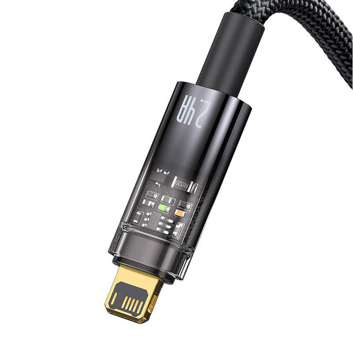 Кабел Baseus Explorer USB към Lightning 2.4A 2m черен