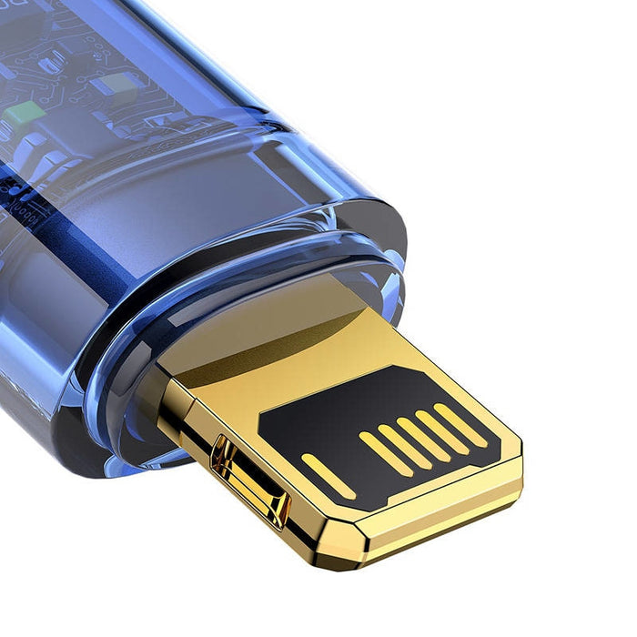 Кабел Baseus Explorer USB към Lightning 2.4A 1m син