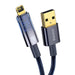 Кабел Baseus Explorer USB към Lightning 2.4A 1m син