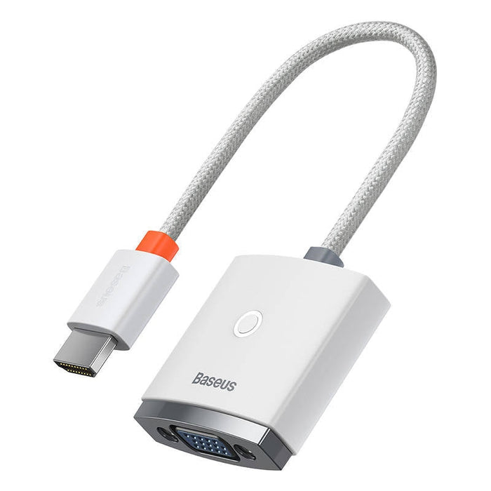 Адаптер Baseus Lite HDMI към VGA без аудио бял