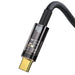 Кабел Baseus Explorer USB към USB - C 100W 1m черен