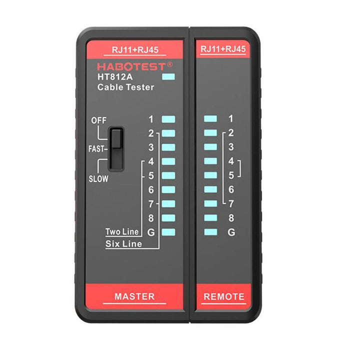 Тестер за мрежови кабели Habotest HT812A RJ45/RJ14/RJ12/RJ9