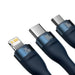 USB кабел 3в1 Baseus Flash Series 2 USB - C + micro