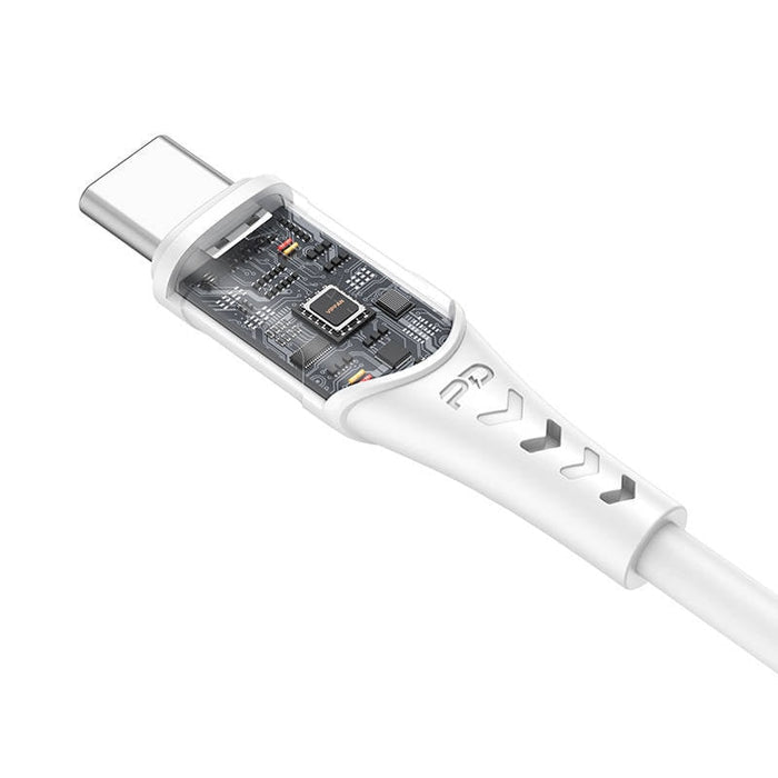 Кабел Vipfan P04 USB - C към Lightning 3A PD 1m Бял