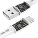 Кабел Vipfan Racing X05 USB към USB - C 3A 1m Бял