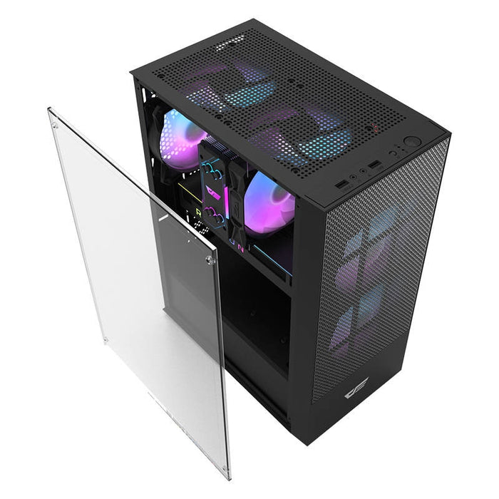 Кутия за компютър Darkflash A290 с 3 вентилатора Черен