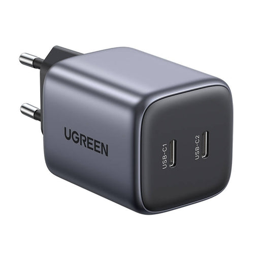 UGREEN CD294 зарядно 2x USB - C GaN PD3.0 QC4.0 45W (сив)