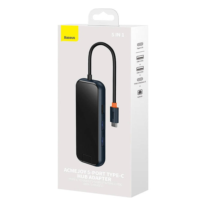 Хъб 5в1 Baseus AcmeJoy series USB - C към 2xUSB 3.0