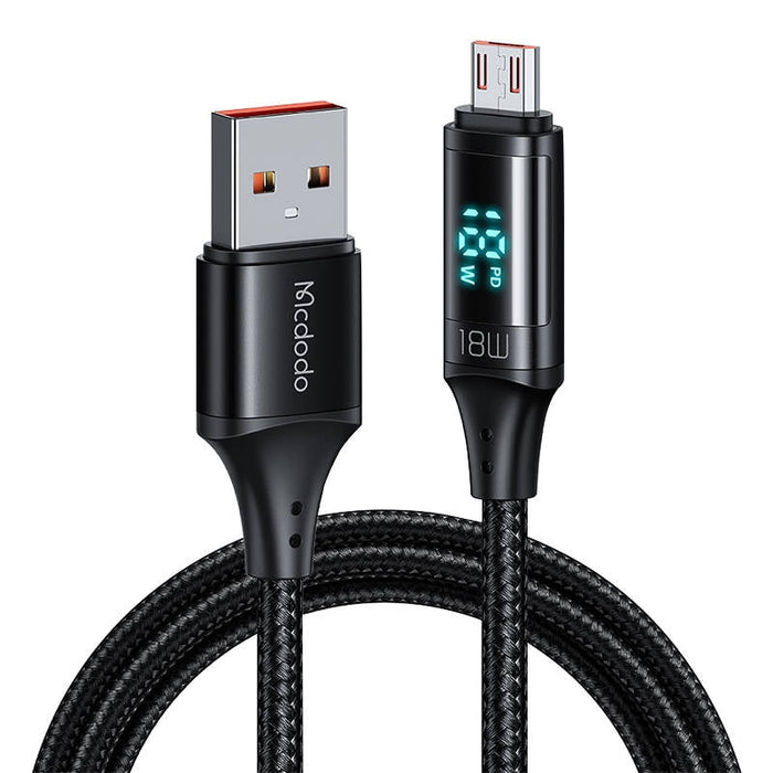 Кабел Mcdodo CA - 1070 USB към Micro 3A 1.2m Черен