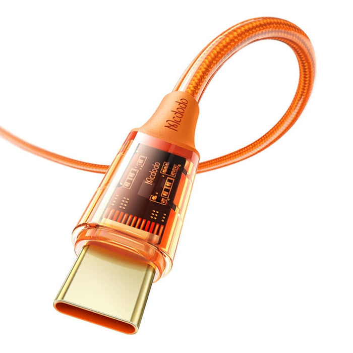 Кабел Mcdodo CA - 2091 USB към USB - C cable 6A 1.2m Оранжев