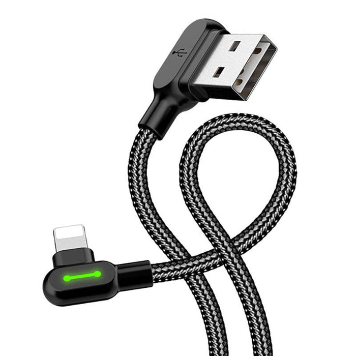 Ъглов кабел Mcdodo CA - 4673 USB към Lightning 1.8m Черен