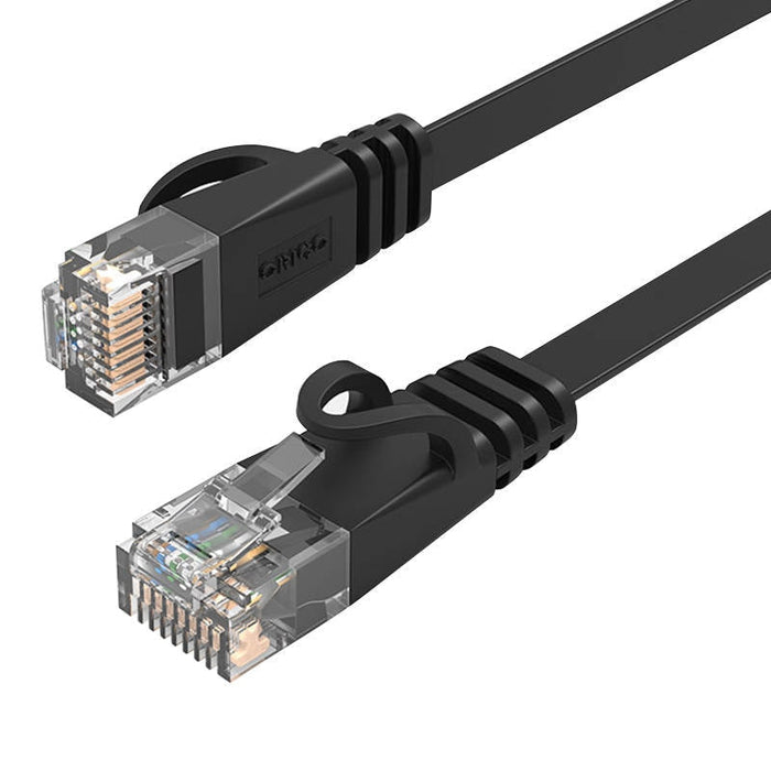 Мрежов кабел Orico Ethernet RJ45 Cat.6 плосък 20m черен