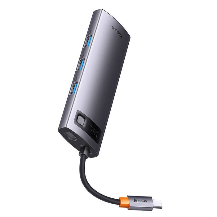 Хъб 6в1 Baseus StarJoy Series USB - C към 3x USB 3.0