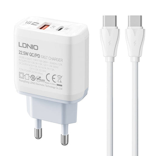 Адаптер LDNIO A2421C USB USB - C 22.5W с към кабел