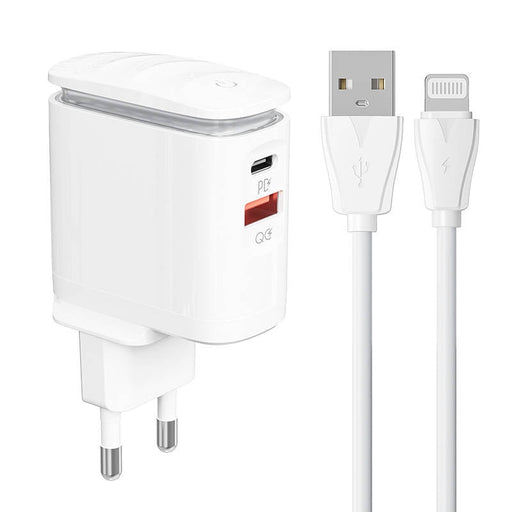 Адаптер LDNIO A2423C USB USB - C с Lightning кабел