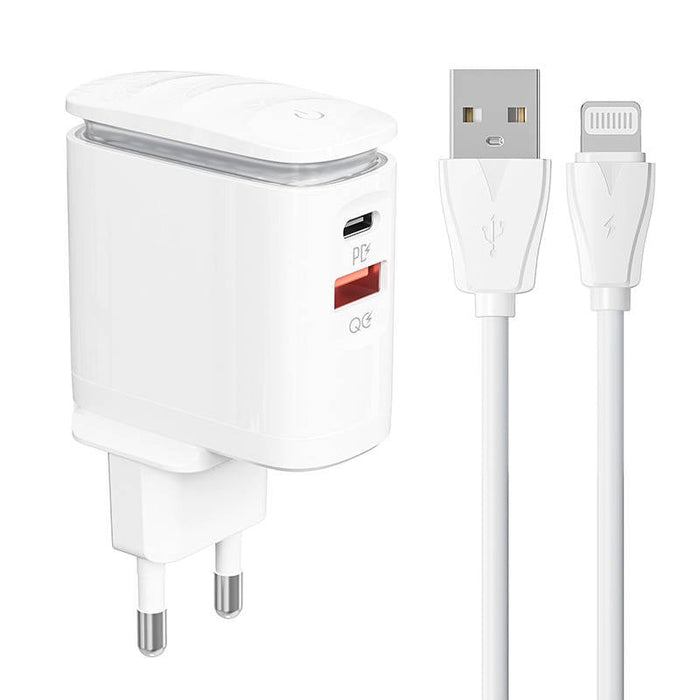 Адаптер LDNIO A2423C USB USB - C с Lightning кабел