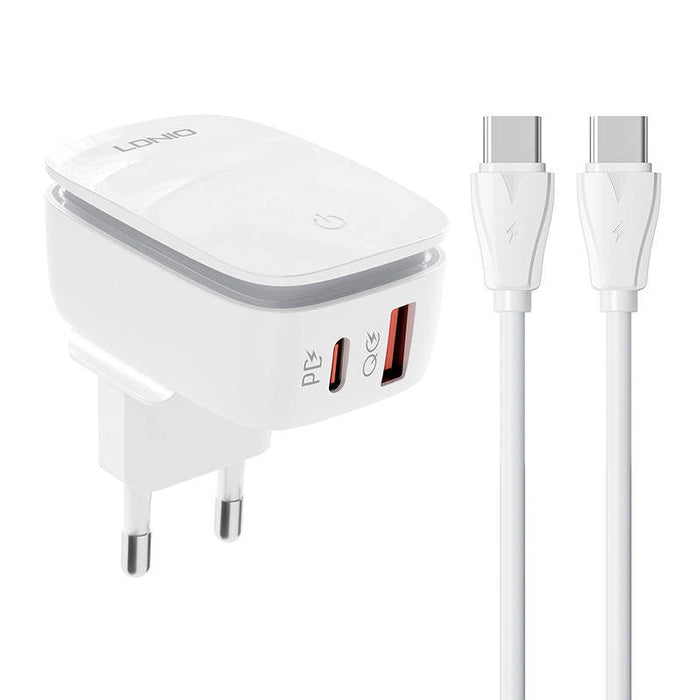 Адаптер LDNIO A2425C USB USB - C с към кабел