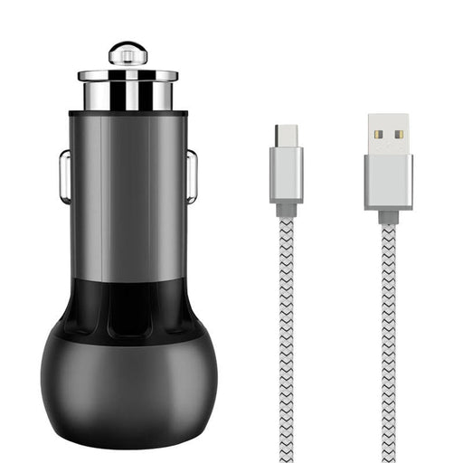 Зарядно за кола LDNIO C503Q 2USB с USB - C кабел