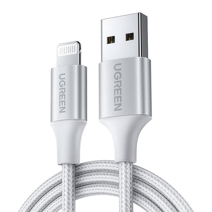 Кабел UGREEN US199 USB към Lightning 2.4A 1.5m сребрист