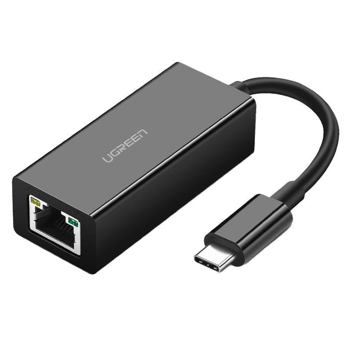 Външен Gigabit Ethernet адаптер UGREEN USB - C черен