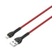 Кабел LDNIO LS482 2m USB към Lightning червен