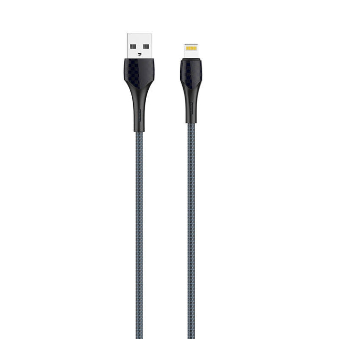 Кабел LDNIO LS522 2m USB към Lightning сиво - син