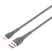 Кабел LDNIO LS672 USB към MicroUSB 2m 30W сив