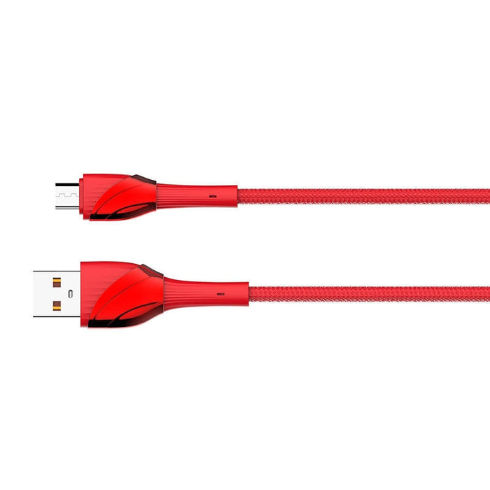 Кабел LDNIO LS661 USB към MicroUSB 1m 30W червен